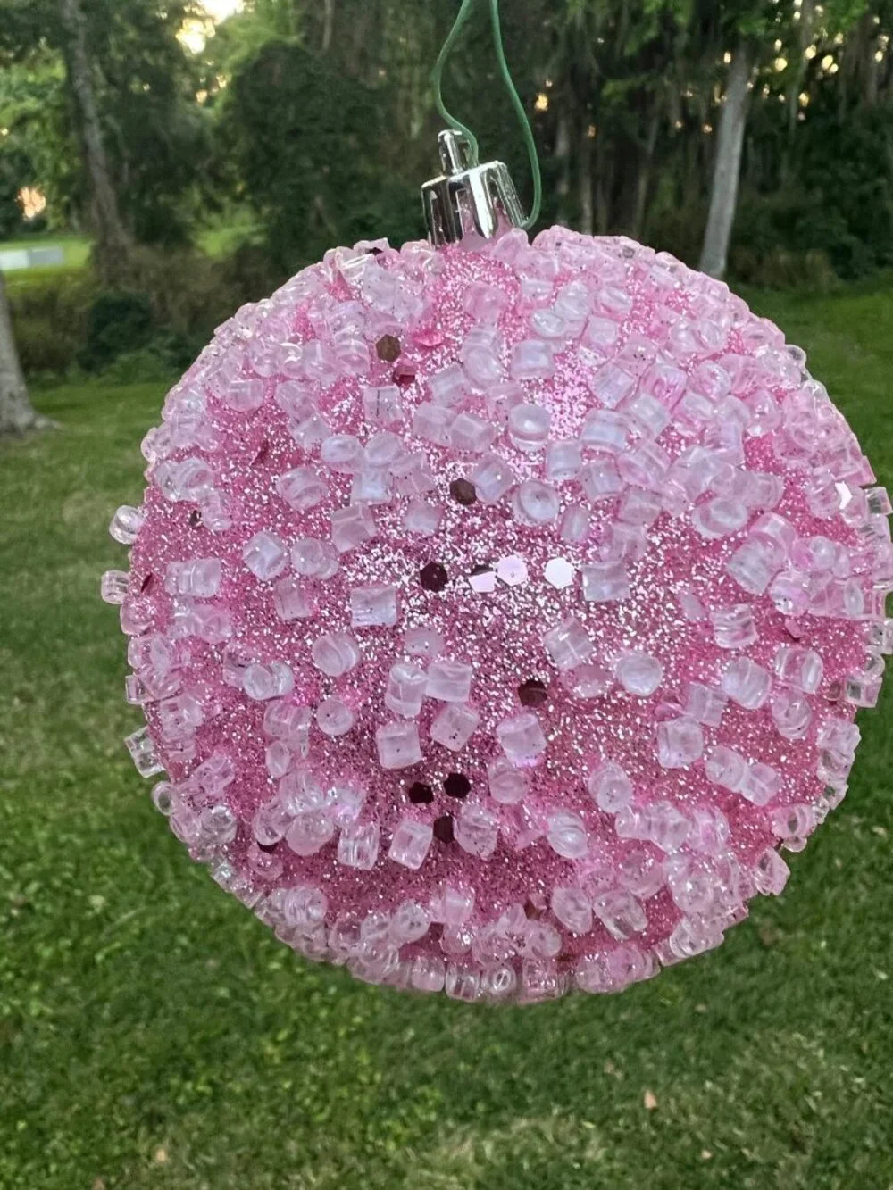 Vickerman Glitter Hail Ball Ornament Christmas Decor Holiday Decoration Gift